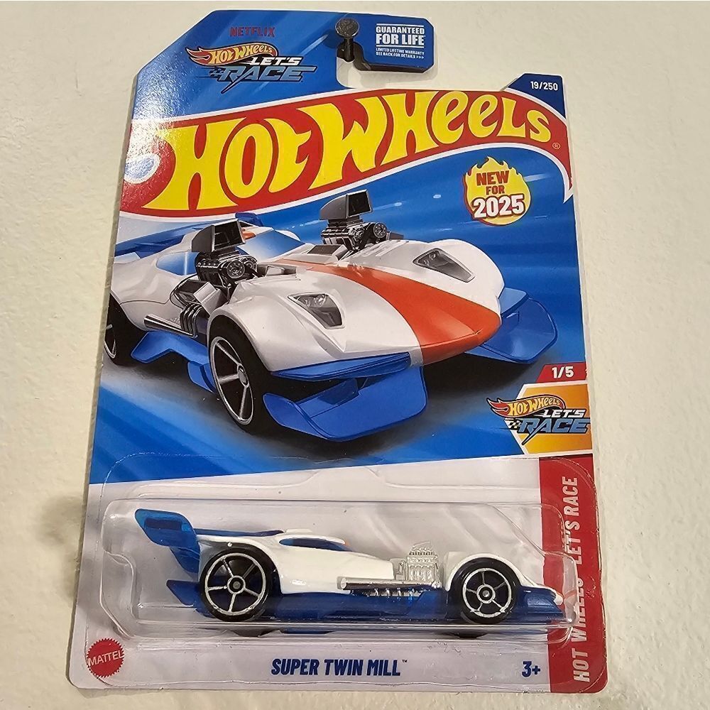 Hot Wheels Car Super Twin Mill HW Lets Race Cars Toy Diecast 2025 1 64 Kids